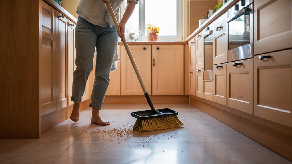 clean the floor thoroughly