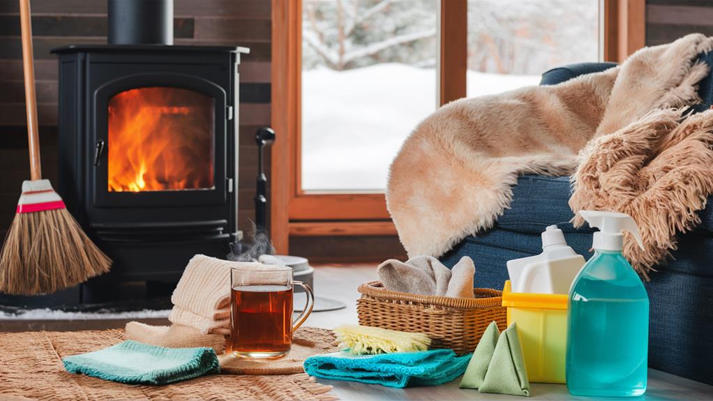 cozy germ free winter cleaning