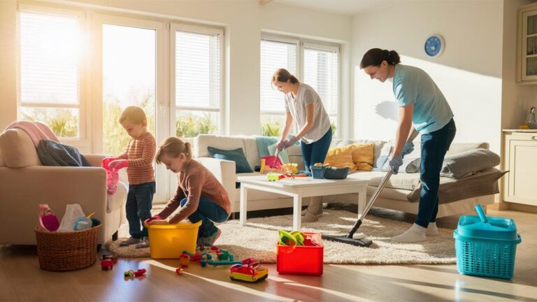 efficient cleaning strategies for families