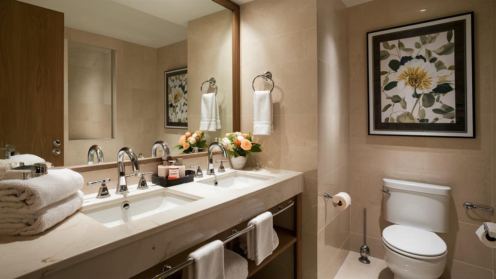 sparkling clean bathroom tips